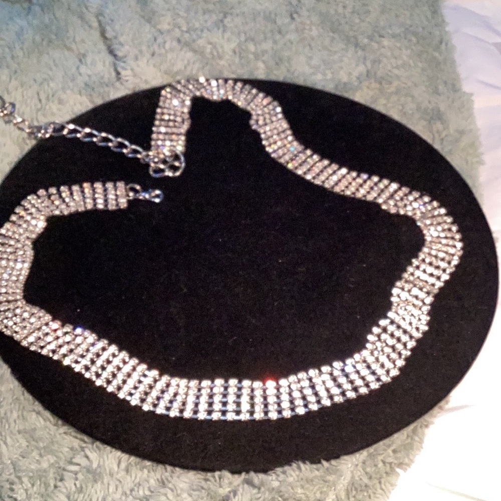 Stunning Vintage 1” Wide Rhinestone Belt - 31” of Rhinestone 9” of Chain